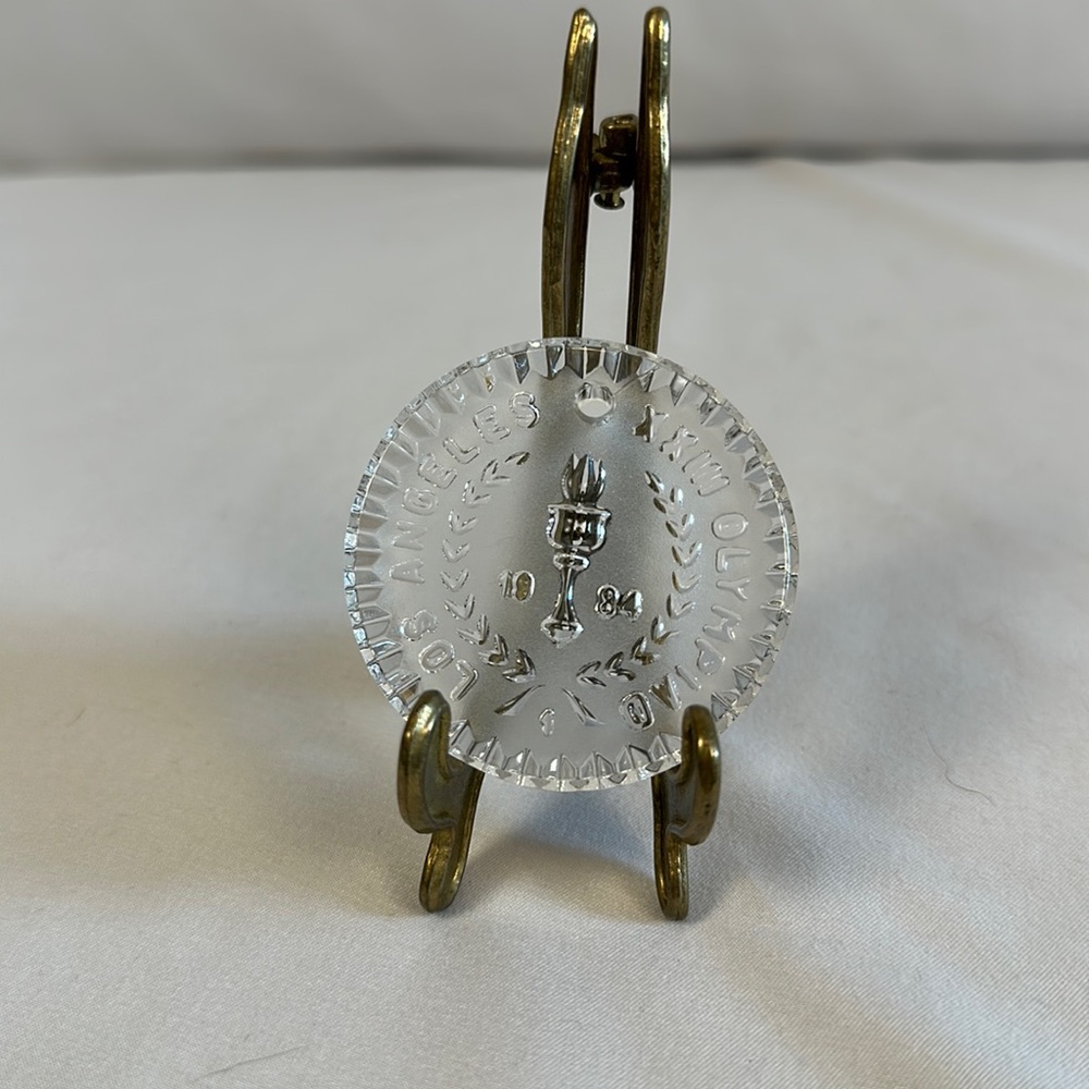Waterford Los Angeles 1984 Olympic Commemorative Crystal Ornament
